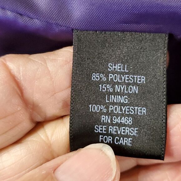 Croft & Barrow purple jacket. Size small, removable hood. SMALL. excelle… - Picture 12 of 14